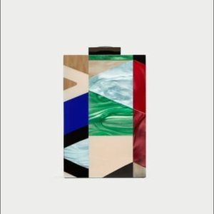ZARA MINI MICRO BAG geometric print minaudiere